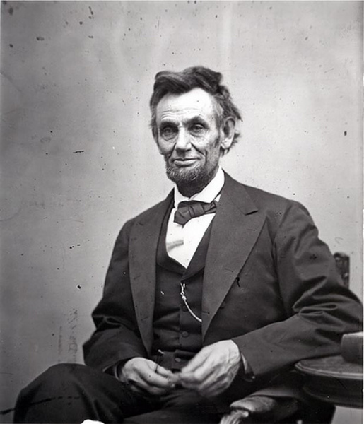 A. Lincoln sitting