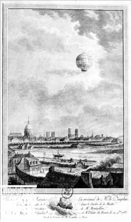 Survol de Paris 21 11 1783