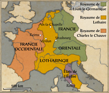 Traité de Verdun en 843
