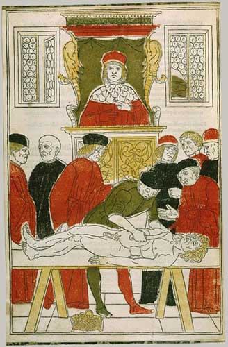 La Dissection  par Johannes de Ketham 1493
