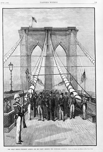 Inauguration du pont de Brooklyn