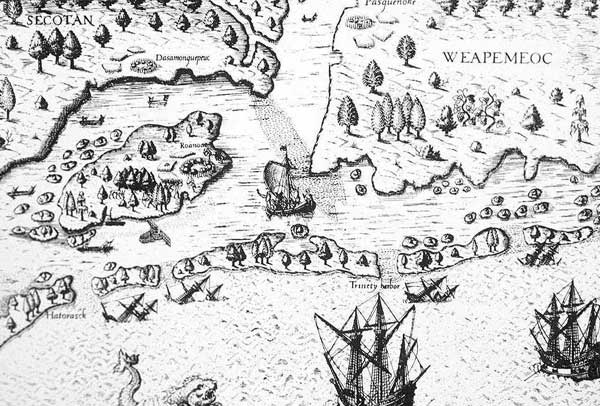 Carte de Roanoke