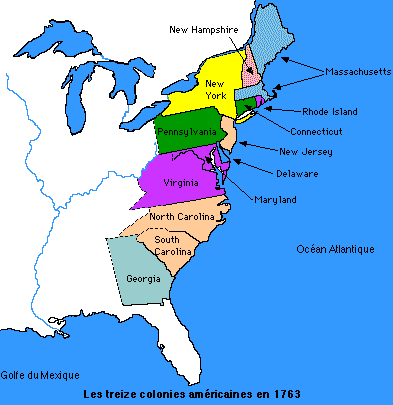 Les 13 colonies